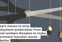 Federal workers’ jobs may become more precarious than in the past. mathisworks/DigitalVision Vectors via Getty Images